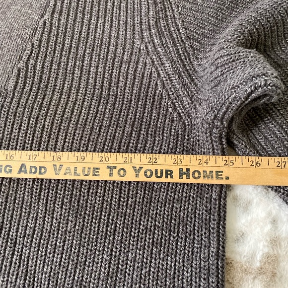 Vintage EDDIE BAUER  Sweater 100% Cotton Gray Size XL Pullover - Picture 6 of 7